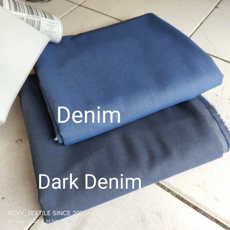 Jual kain cambray levi's kemeja tipis 6 oz harga per 1 meter Shopee