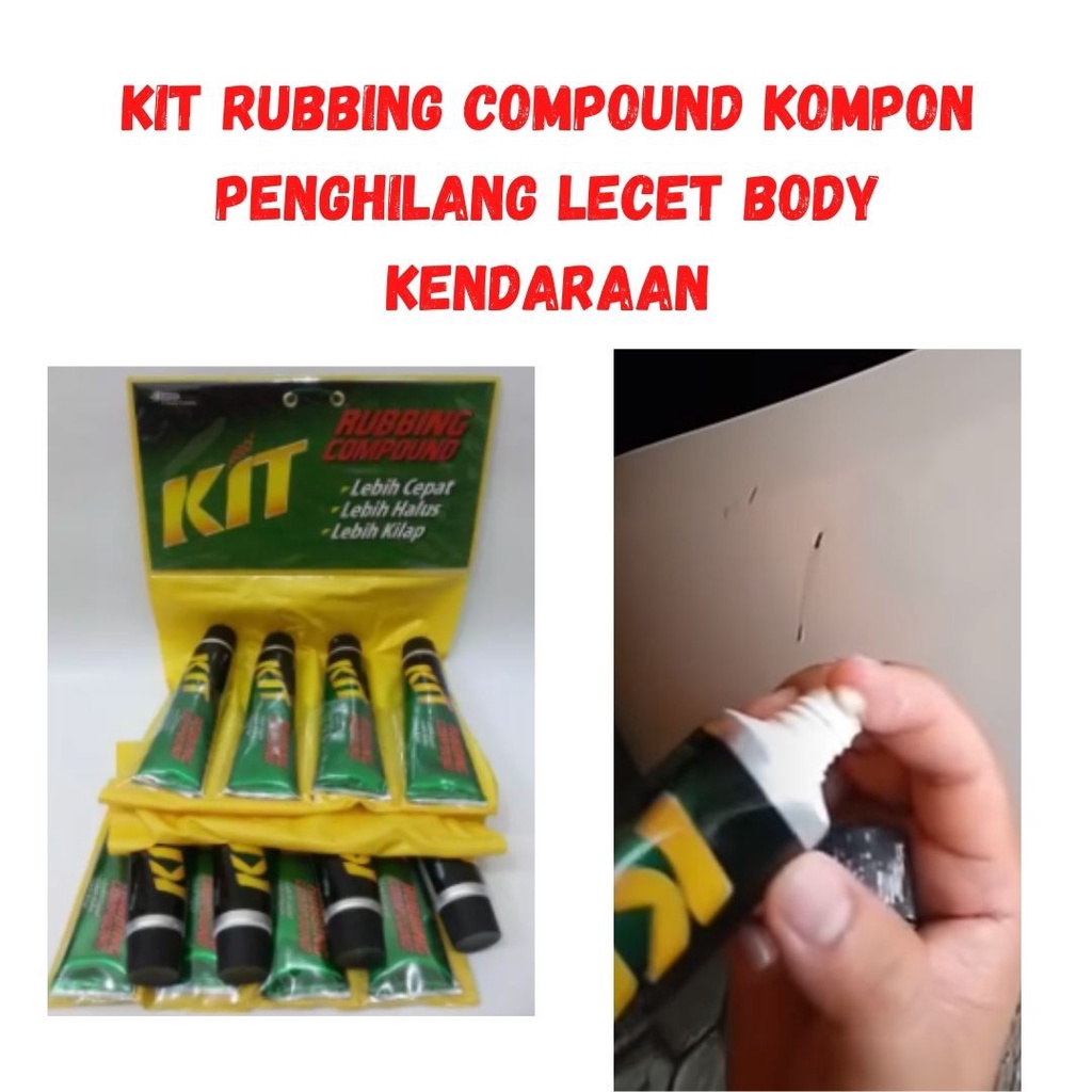 Jual Kompon putih Penghilang Baret Dan Lecet Cat Mobil Motor Kit Rubing
