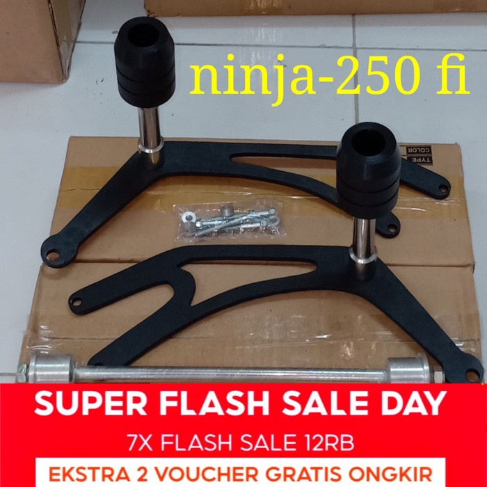 Jual FRAME SLIDER NINJA 250 FI OLD / PELINDUNG BODY NINJA 250 FI OLD