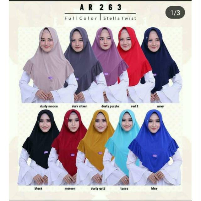 Jual Hijab Ar Rafi AR 263 | Shopee Indonesia