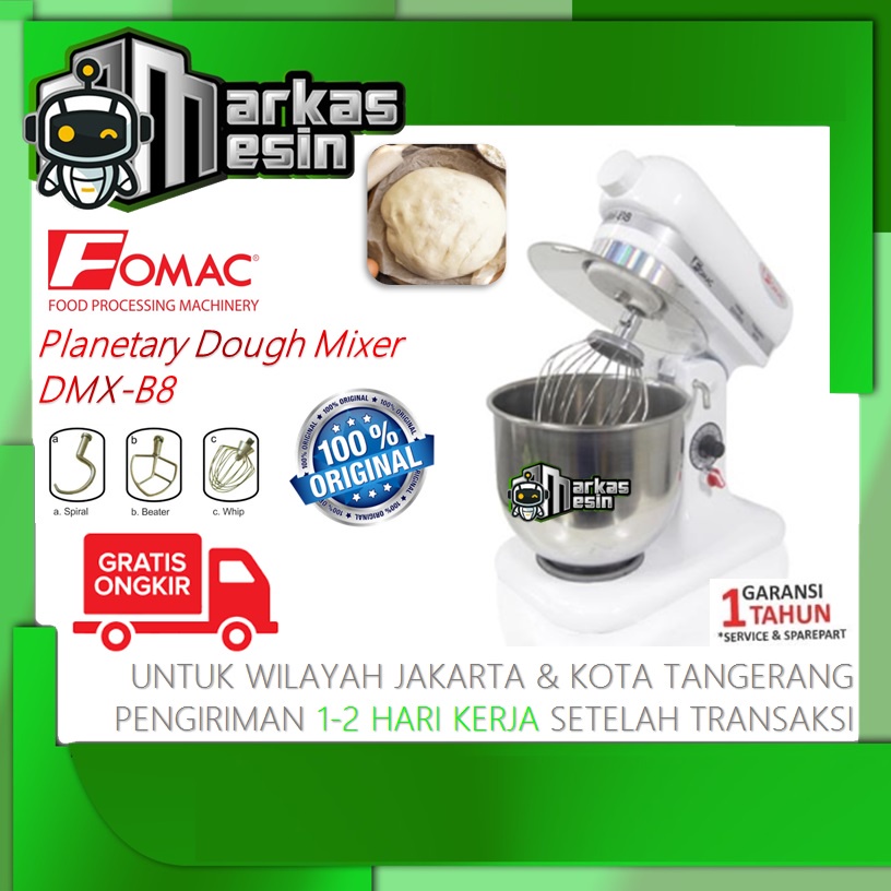 Jual Planetary Dough Mixer Mesin Pengaduk Adonan Dmx B Fomac Shopee