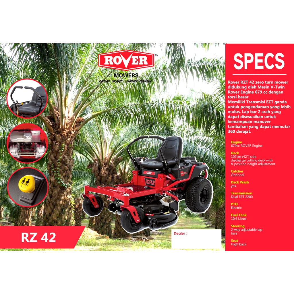 Rover rzt online 42