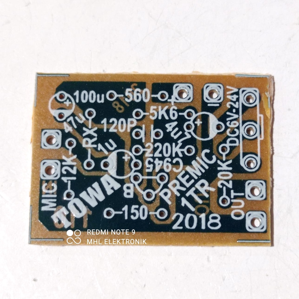 Jual PCB PreAmp MIC 1 Transistor Towa Toa microphone | Shopee Indonesia