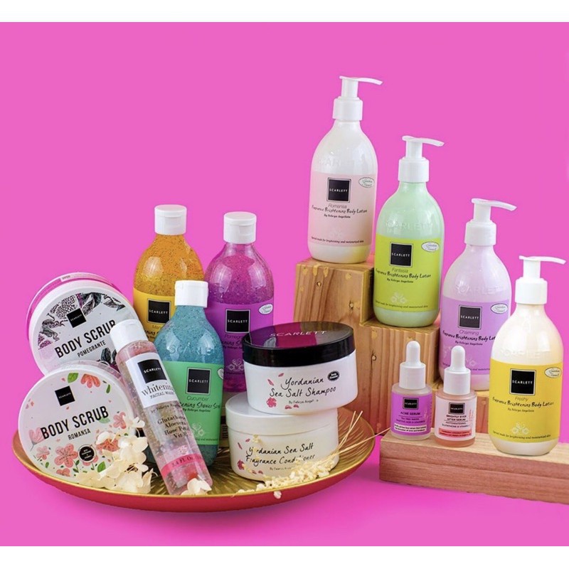 Jual SERBA5000 ALL VARIAN SCARLETT WHITENING BODY LOTION FACIAL WASH