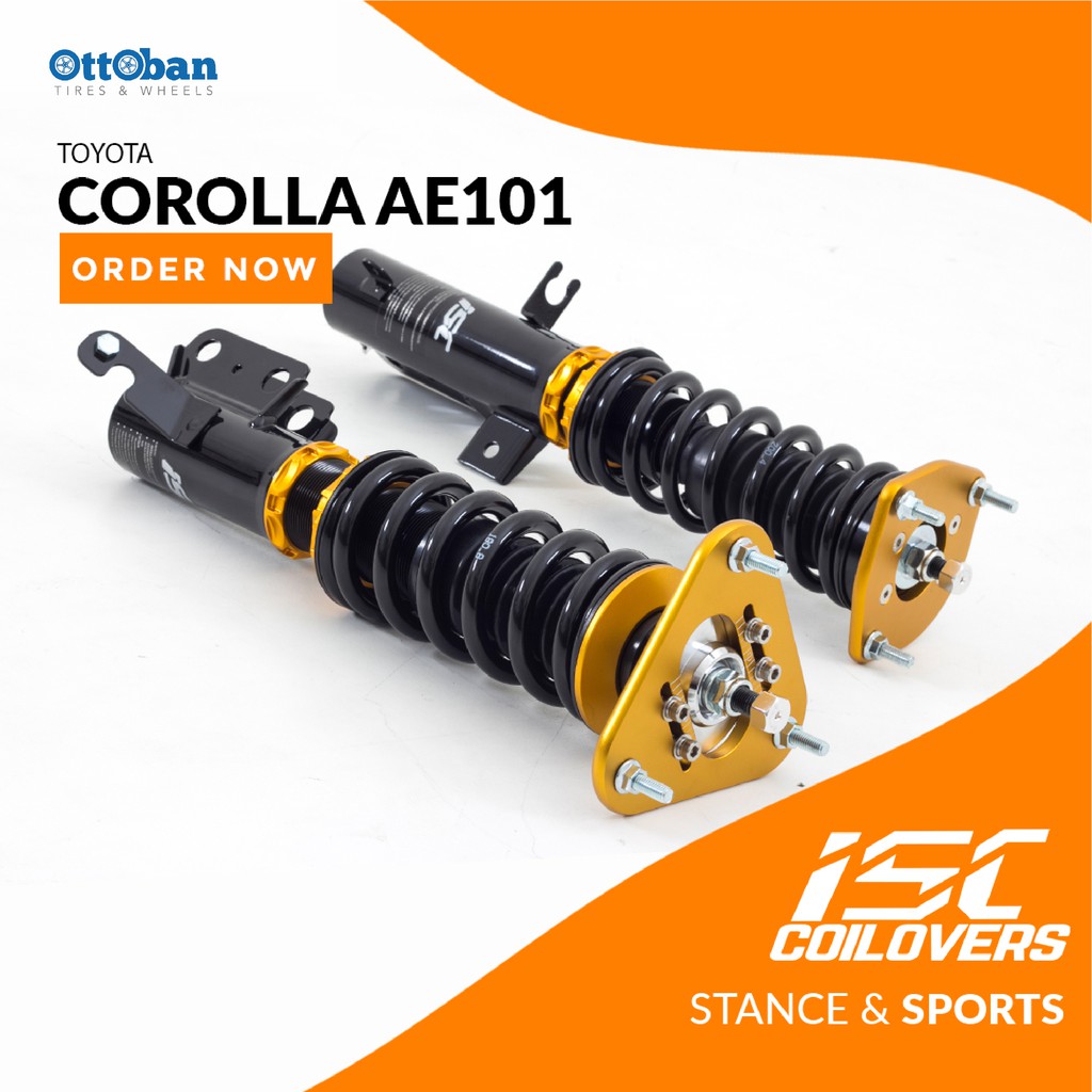 Jual ISC Coilovers - Toyota Corolla AE101 ( 1 Set) | Shopee Indonesia