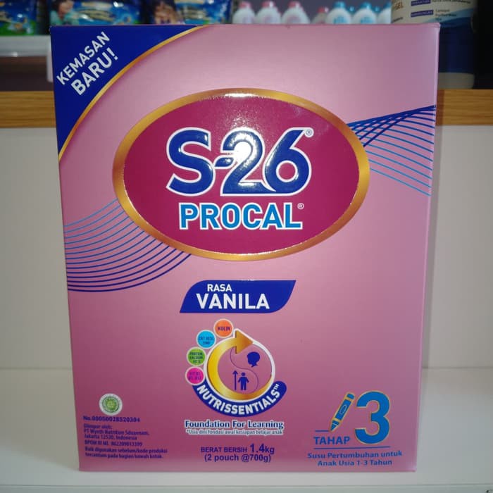 Jual S26 PROCAL TAHAP 3 VANILA 1,4 kg/ S-26 PROCAL Pouch 1.4KG | Shopee ...