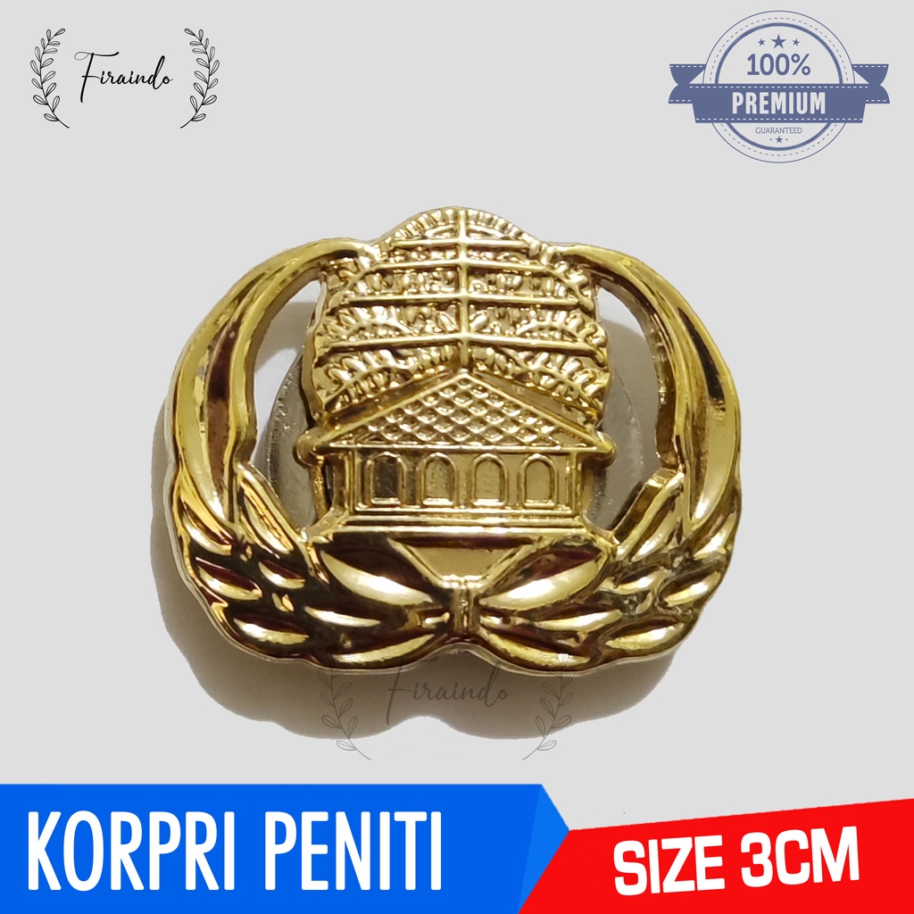 Jual PIN KORPRI PENITI PNS ASN Bros Wing Lencana Name Tag COR Kuningan ...