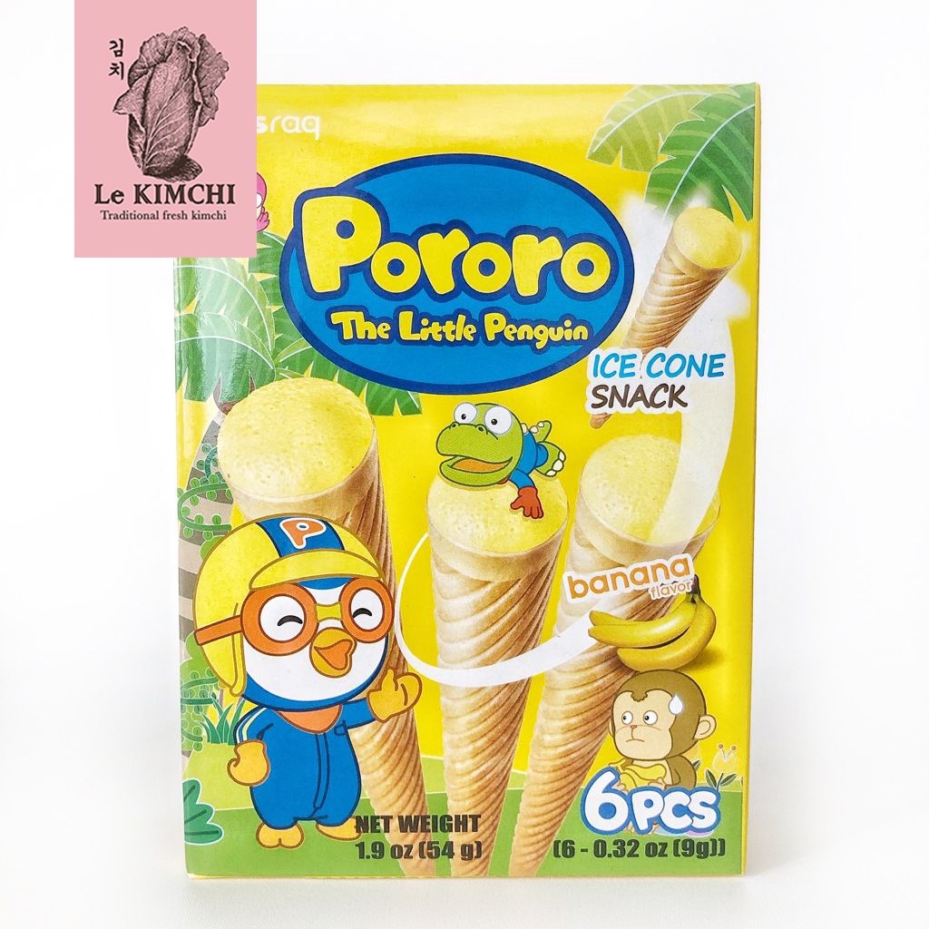 Jual Pororo Ice Cone Snack Banana Chocolate Yogurt Yuzu Strawberry ...