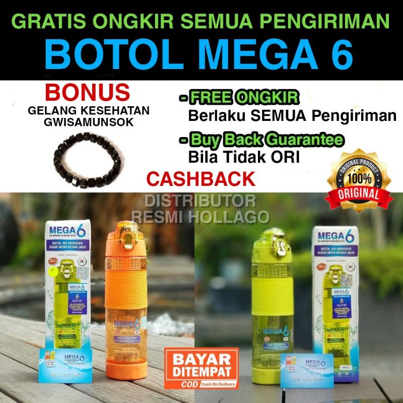 Jual PROMO HEBOH !! Botol MEGA 6 LARGE 600ml - Botol Terapi DIABETES ...