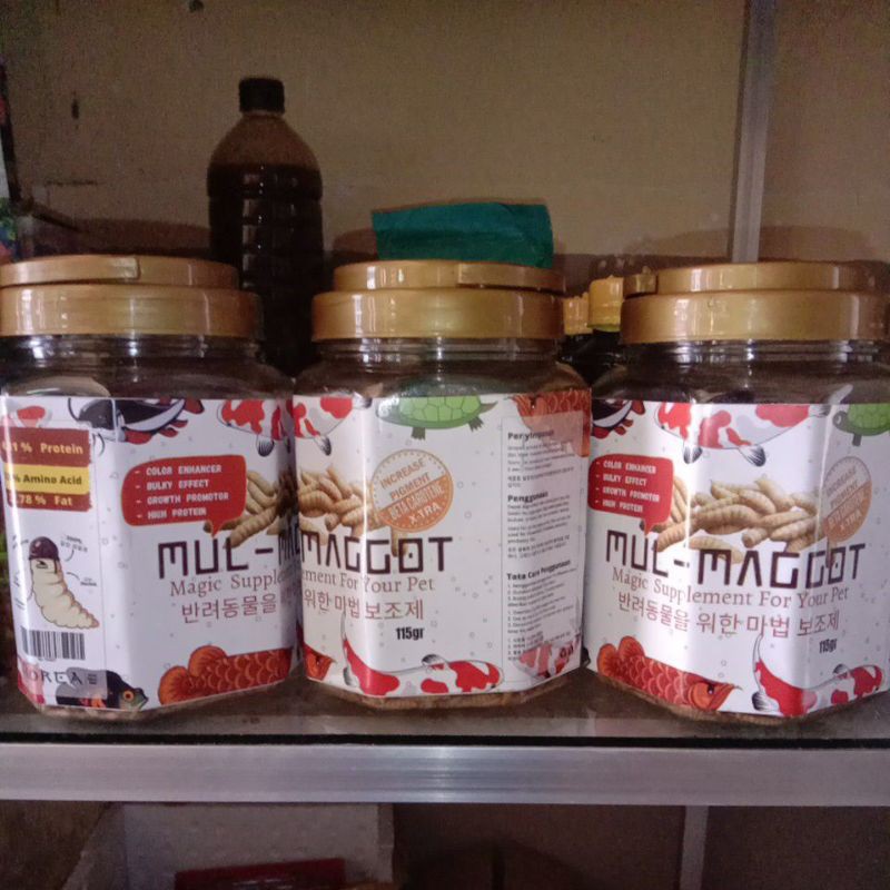 Jual Mul Maggot larva maggot kering 115 gram | Shopee Indonesia
