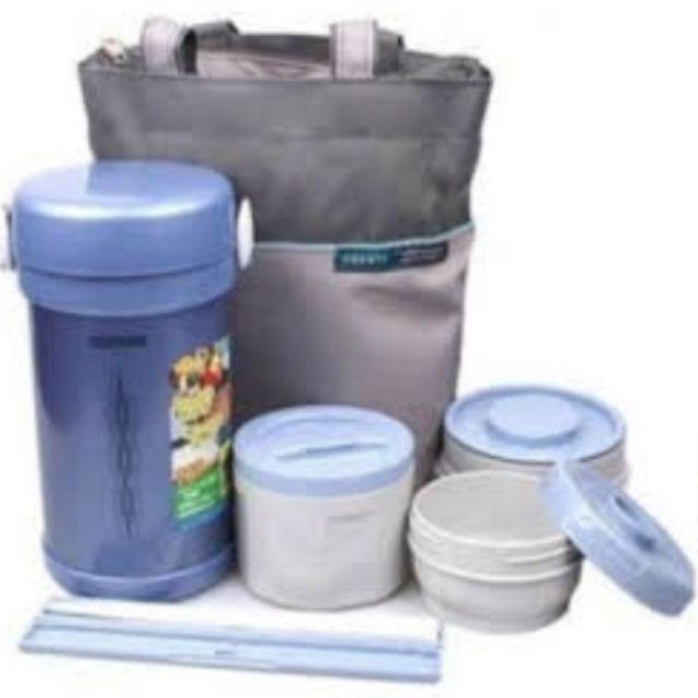 Jual Zojirushi Lunch Box Set Food Jar Container SL-NC09-ST - Main Image