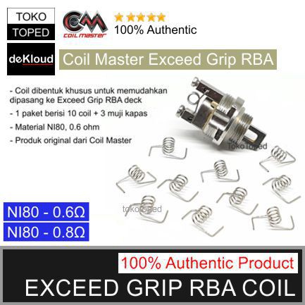 Jual koleksi kawat Authentic Coil Master NI80 Coil for Exceed Grip RBA ...