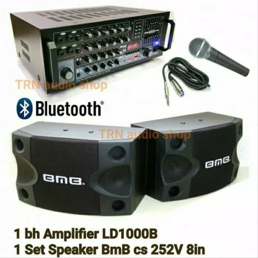 Jual Paket Karaoke Bmb Bluetooth Paketan Sound Sistem Amplifier Speaker