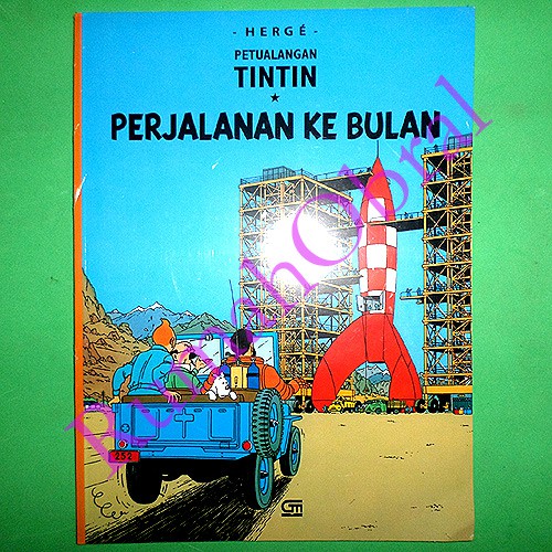 Jual Buku Tintin Perjalanan Ke Bulan Oleh Herge Buku Besar Penerbit