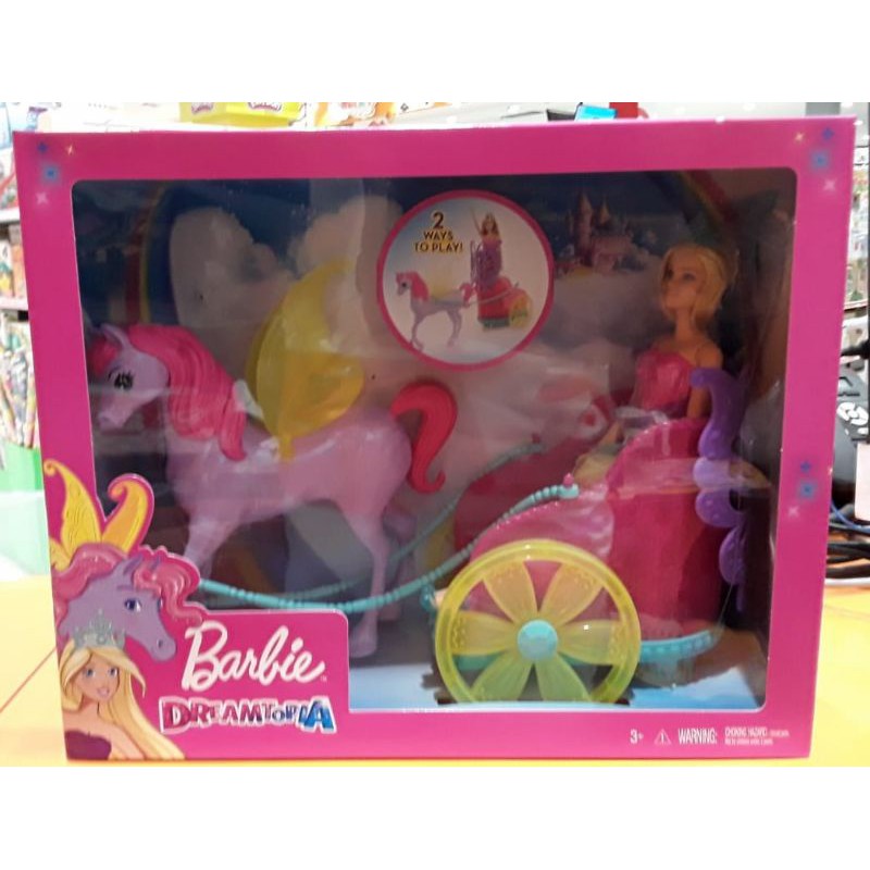 Jual Barbie Dreamtopia With Fantasy Chariot N Horse Kereta Kuda ...