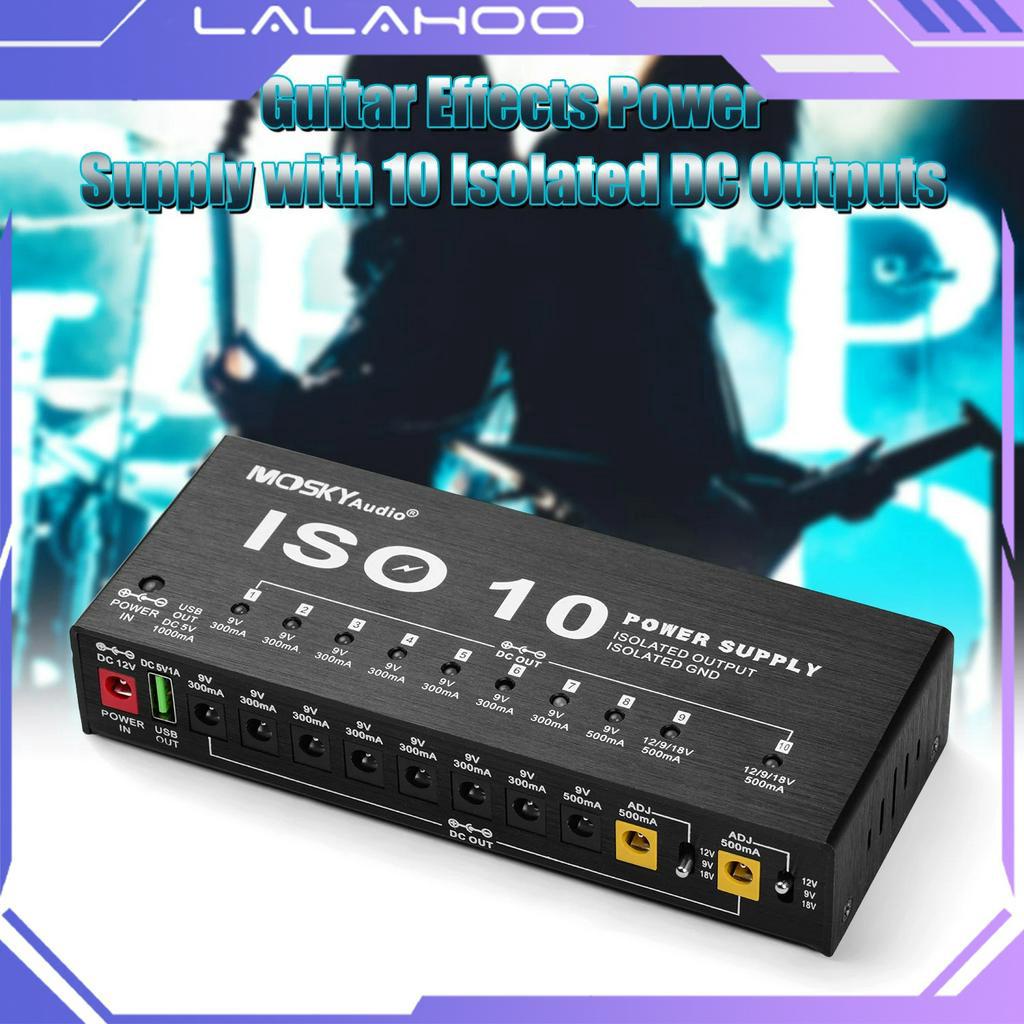 Jual ISO10 Power Supply MOSKY Guitar Effect Pedal 10 Output DC