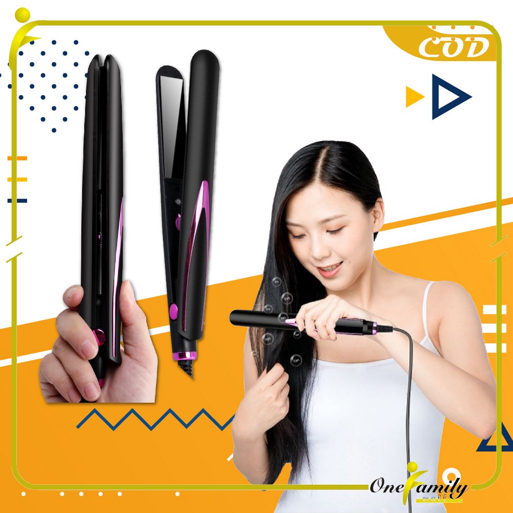 Jual ONE-K52 Catokan Rambut Wanita / Alat Catok Rambut 2IN1 Set Lurus ...