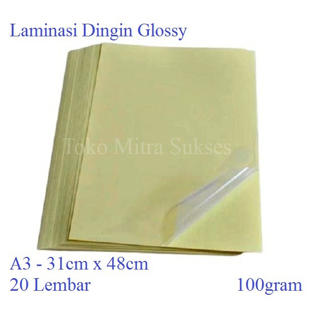 Jual Laminasi Dingin Glossy A3 Shopee Indonesia