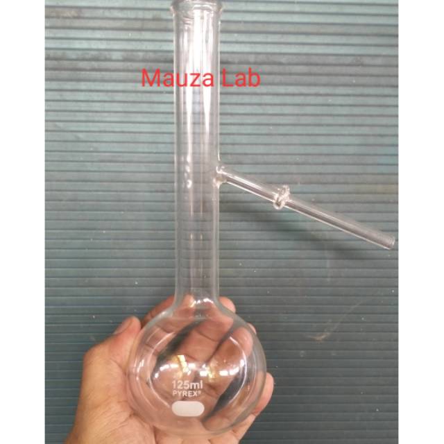 Jual Labu destilasi / distiling flask 125 ml pyrex | Shopee Indonesia
