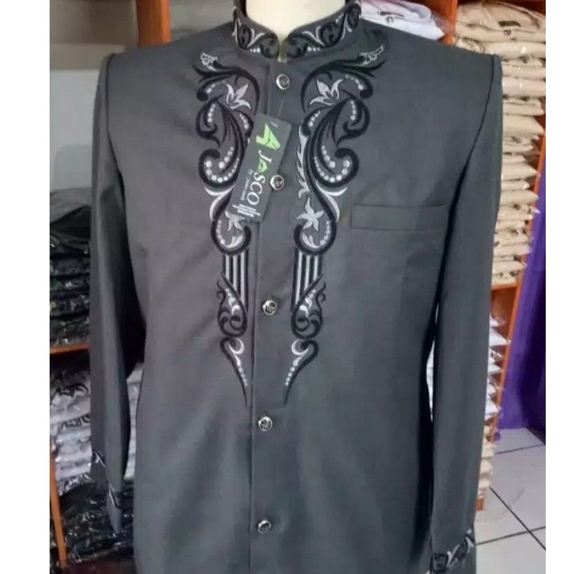 Jual Jasko Abu Jasko Tasik Merk Jasco Busana Muslim Pria Baju Atasan Pria Jas Koko Koko Modern