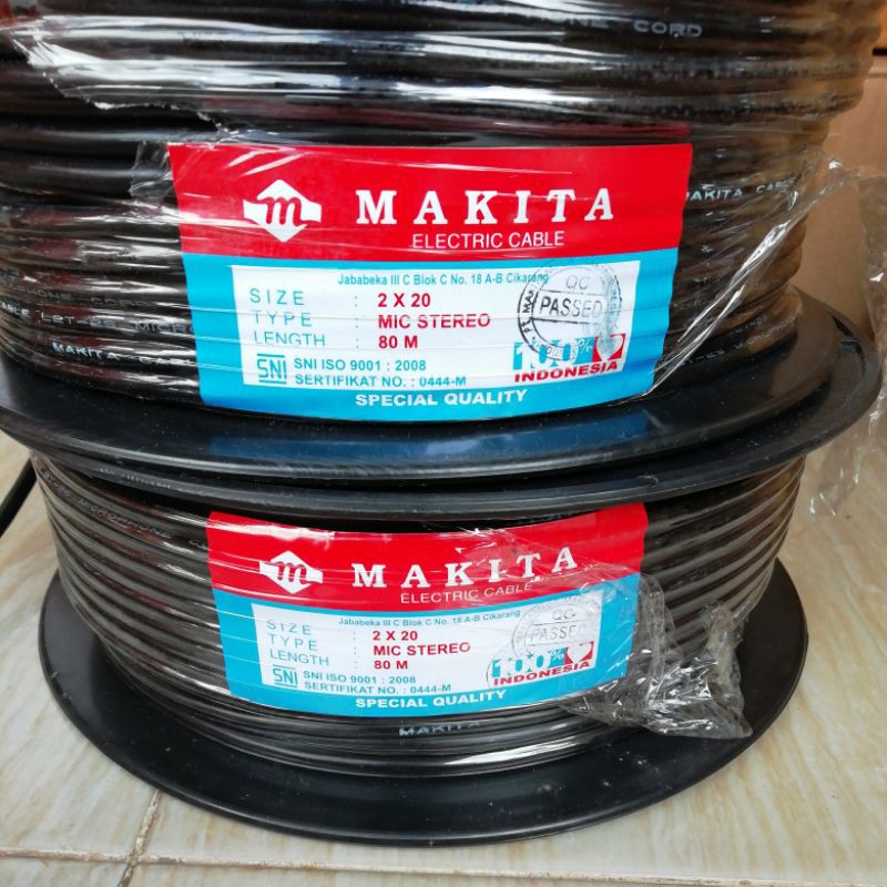 jual-kabel-mic-stereo-makita-2x20-hitam-80m-tembaga-shopee-indonesia