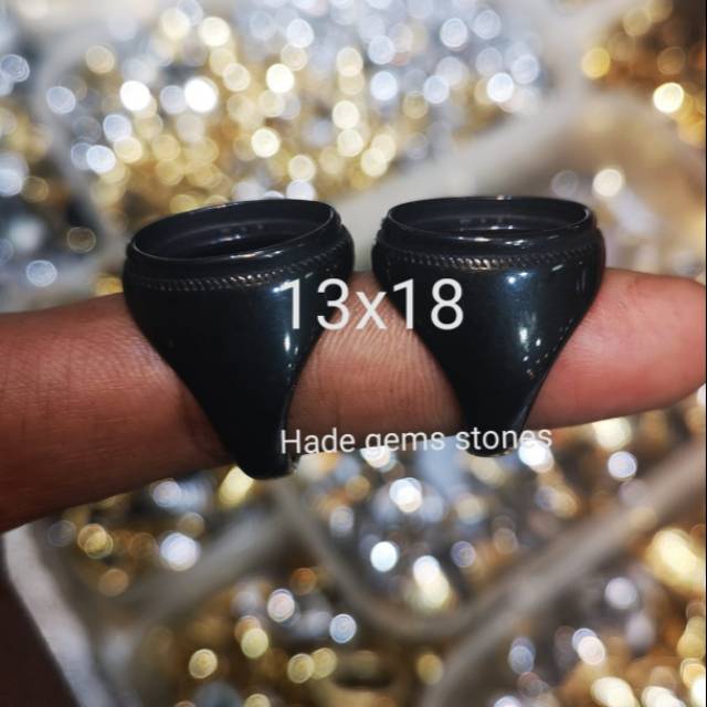 Jual Ring emban titanium super model polos 13x18 | Shopee Indonesia