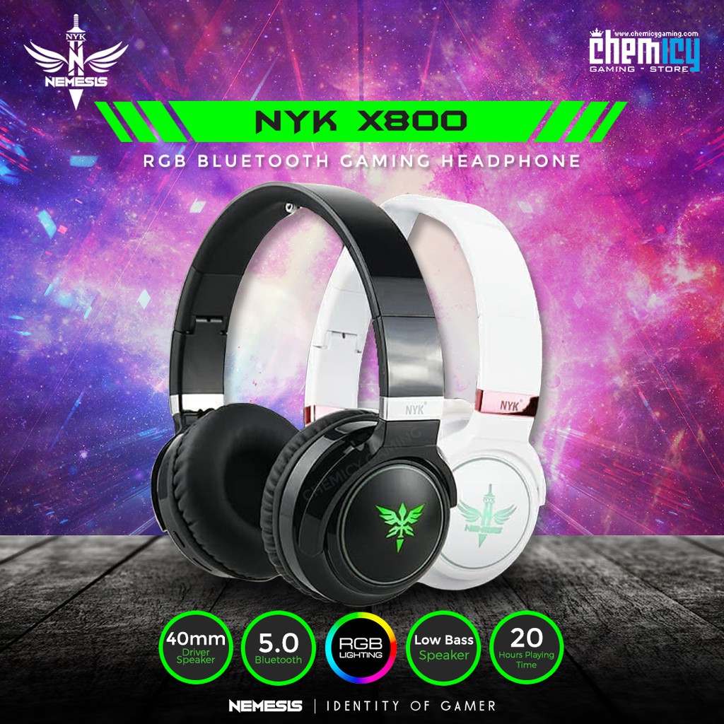 Jual NYK X800 RGB Bluetooth Gaming Headset | Shopee Indonesia