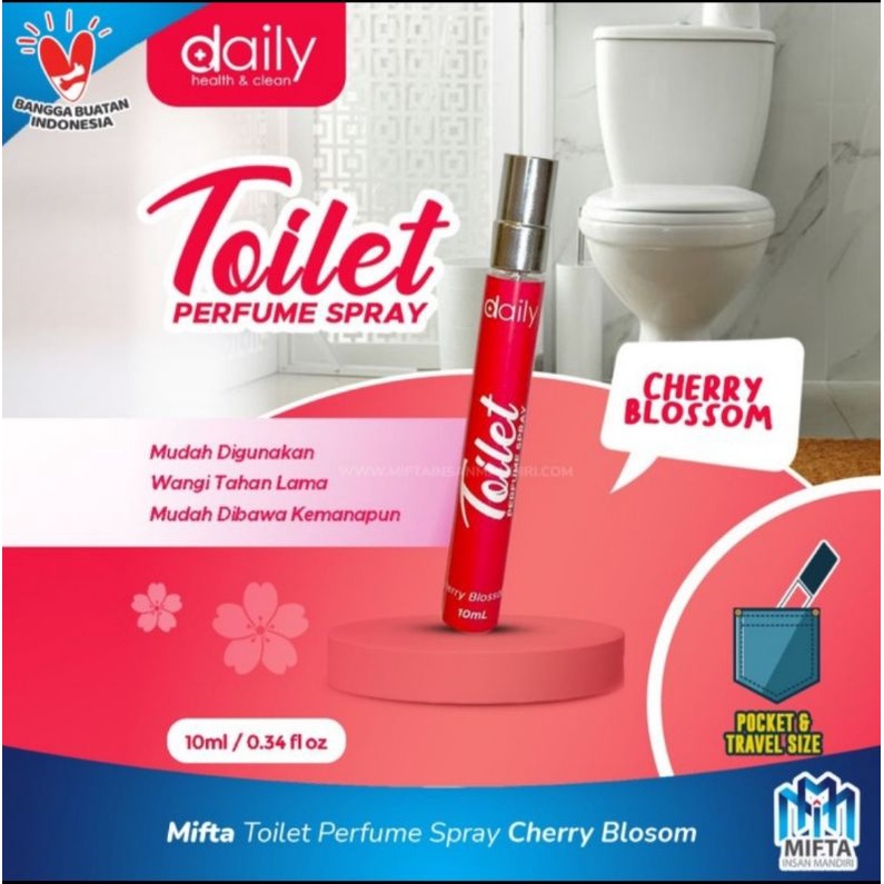 Jual DAILY TOILET PERFUME SPRAY / PARFUM TOILET / TOILET PERFUME