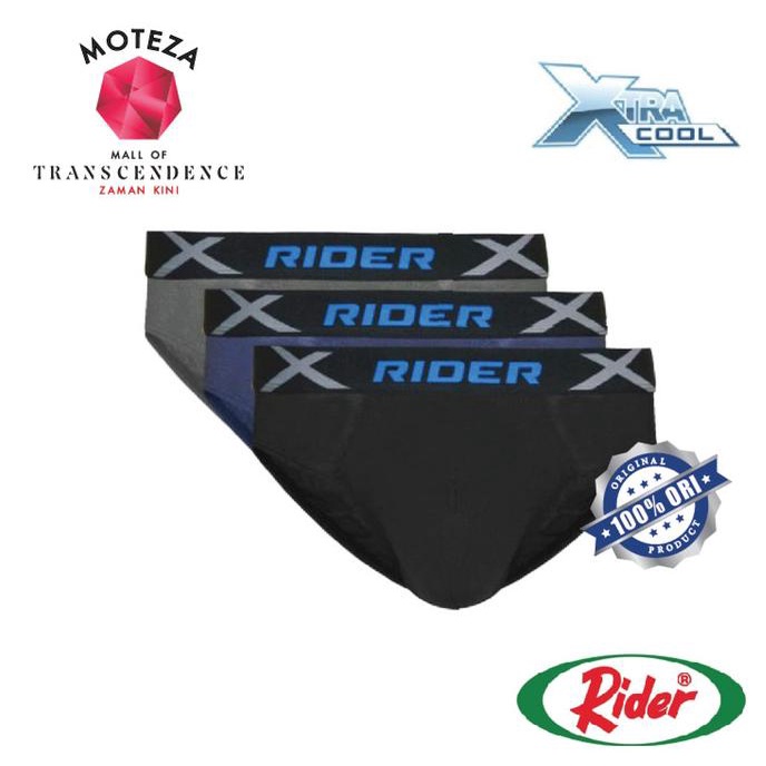Jual Celana Dalam Pria Mini Brief - RIDER Xtracool R882B - 1 Box isi 3 ...