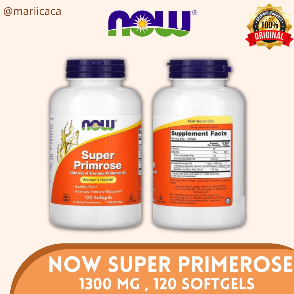 Jual Now Super Primrose 1300mg Evening Primrose Oil | Shopee Indonesia