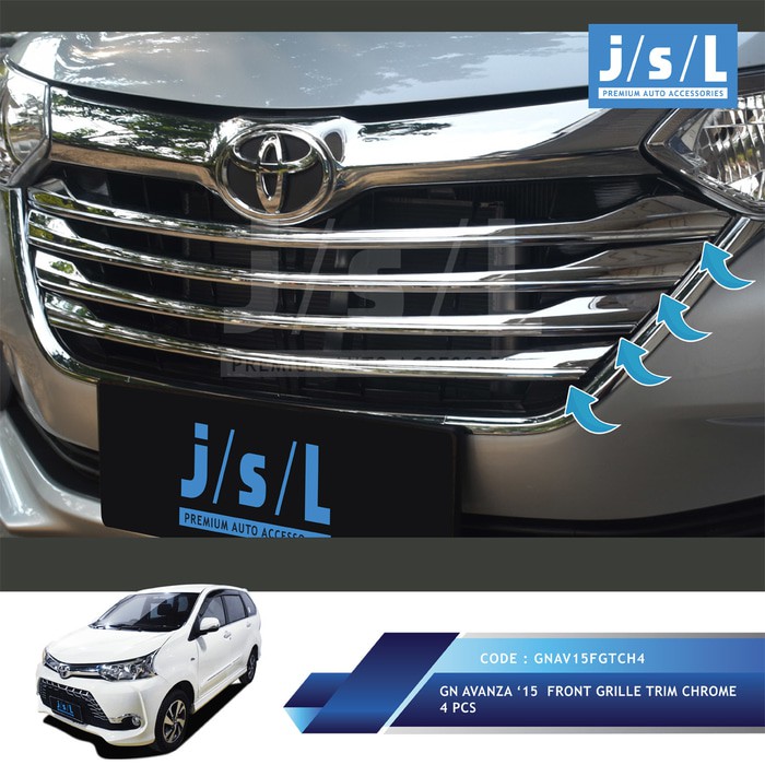 Jual Avanza Xenia List Grill Radiator Cover Chrome