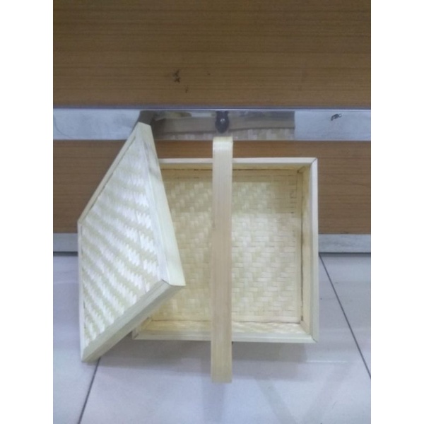 Jual rantang kotak 30cm bambu | Shopee Indonesia