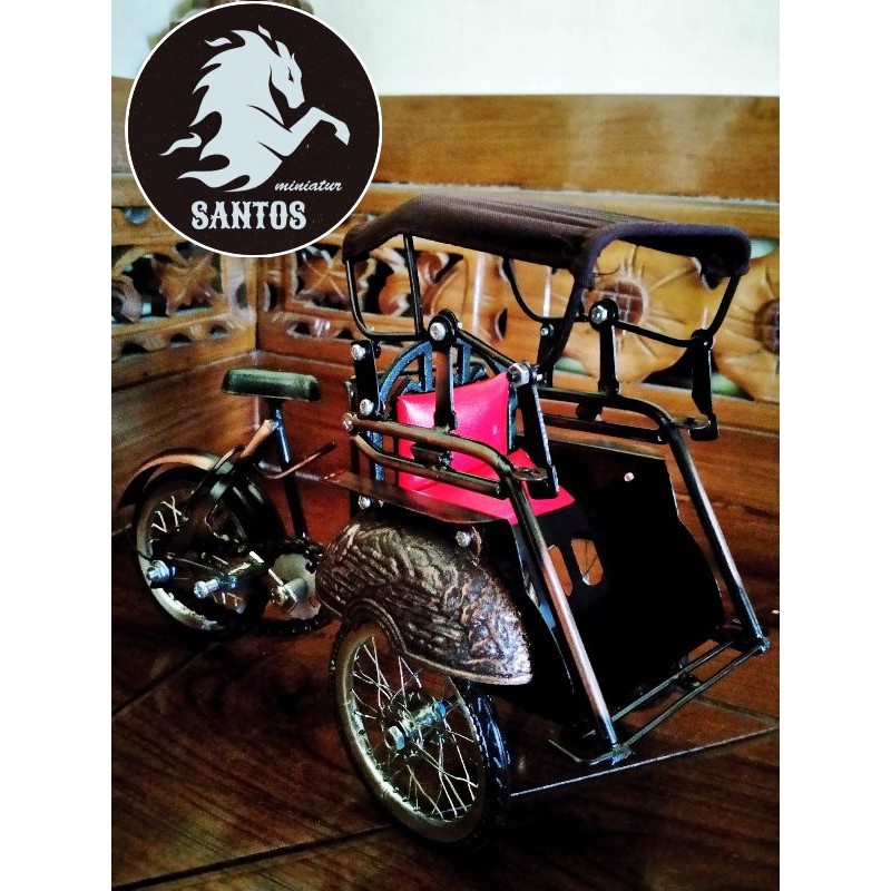 Jual Miniatur Becak Jogja Shopee Indonesia 