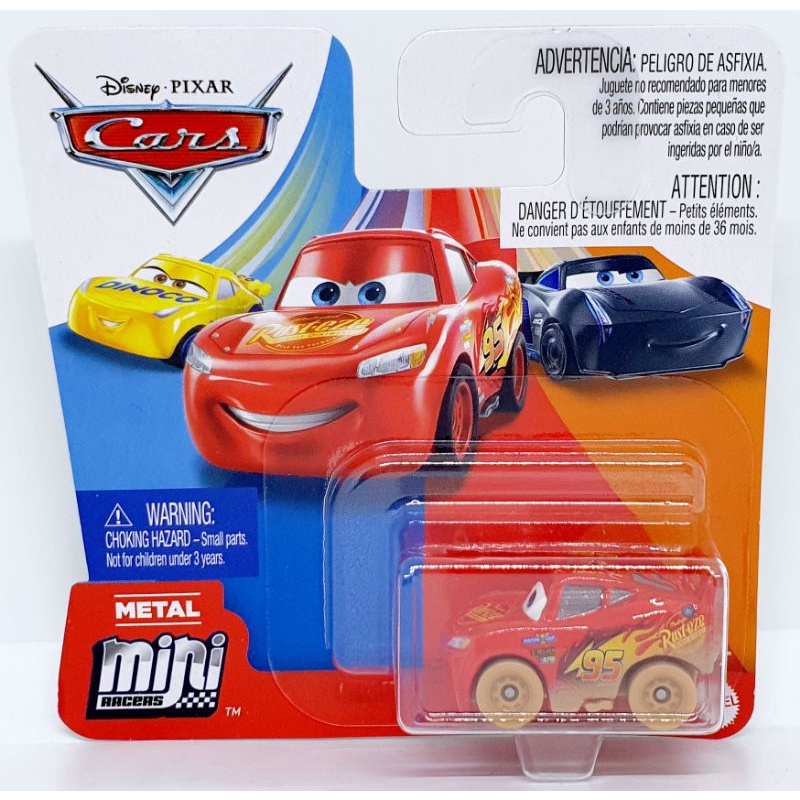 Disney Pixer Cars Mini Racers /Diecast Lightning McQueen Cars Mattel Die  Cast Miniatur Mobil Mobilan Mainan - Main Image