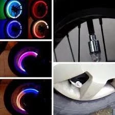 HOPE STORE - BISA COD (1 SET ISI 2 PCS ) Tutup Pentil Ban LED Sensor Gerak / Pentil Ban Motor Mobil Sepeda LED | AutoStock