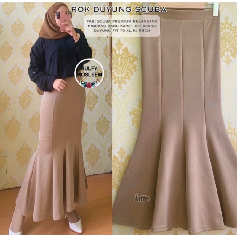 Jual Celana rok wanita/mermaid/duyung scuba premium | Shopee Indonesia