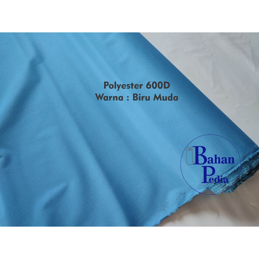 Jual Bahan Kain Tas Polyester Dinir Dinier 600D 100 x 150 cm - Biru