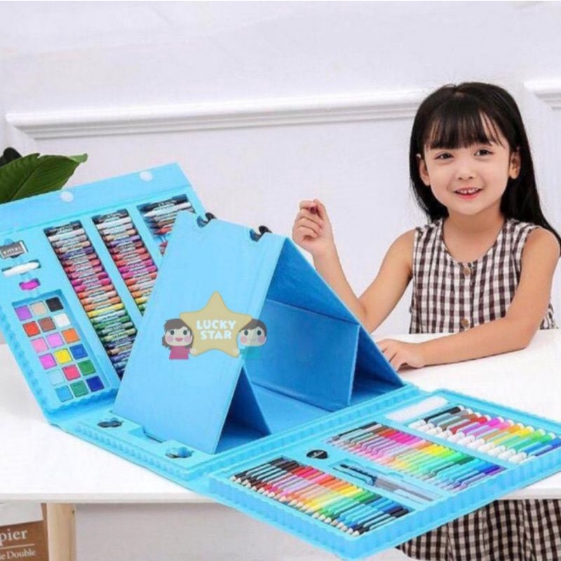 Jual Crayon Anak Set 208 Pcs Pensil Warna Alat Lukis Set Crayon Set ...