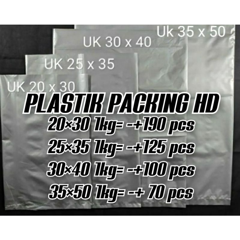 Jual Plastik Packing Plastik Hd Tanpa Plong Termurah Paket 1 Kg