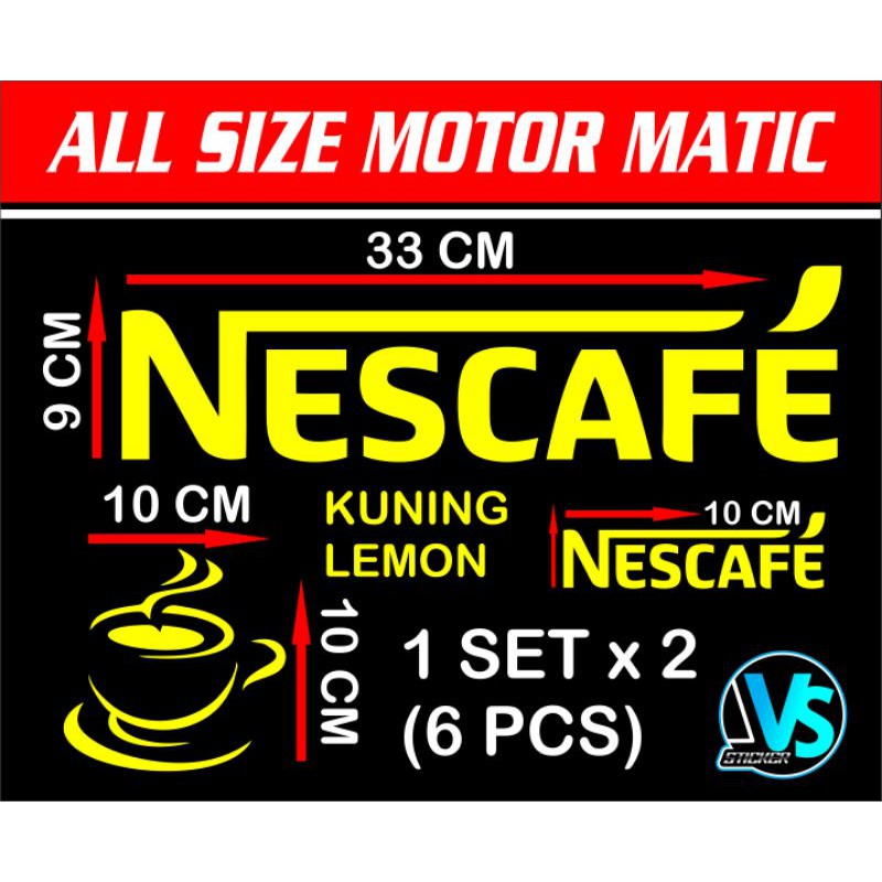 Jual Stiker NESCAFE Cutting Sticker Scoopy & All Size Motor Matic ...