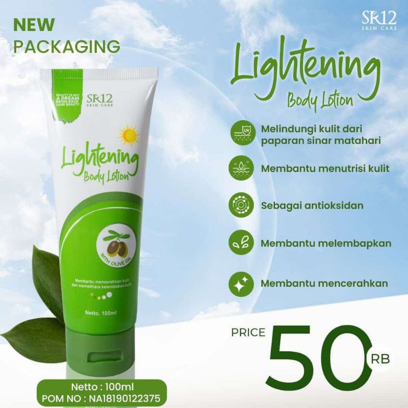 Jual WHITENING HAND BODY LOTION DAY & NIGHT SR12 SPF 30+++ SR 12