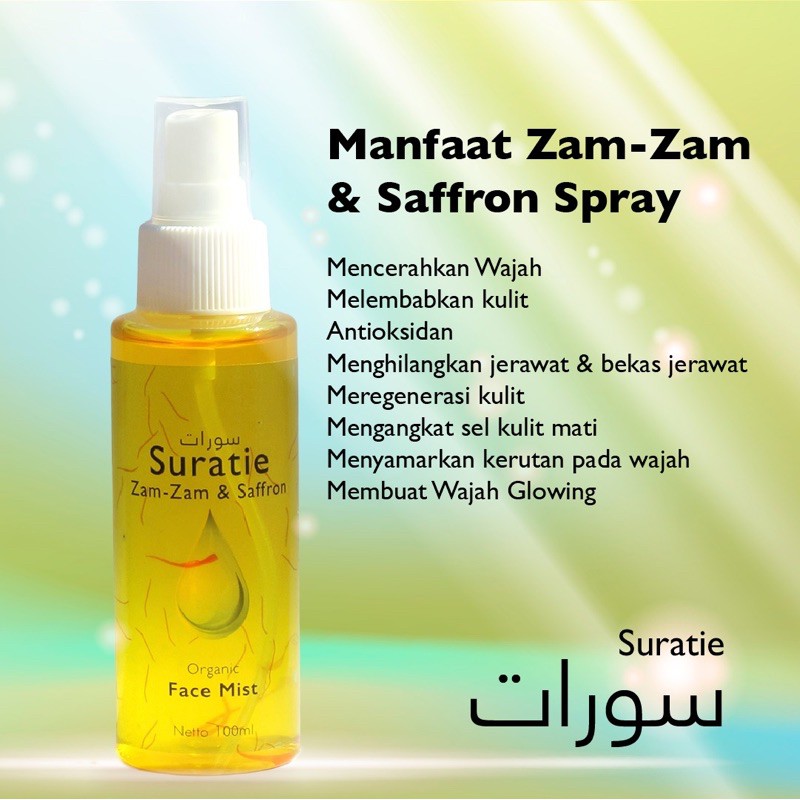 Jual face mist ZamZam & Saffron (Iranian Super Negin) 100ml Shopee