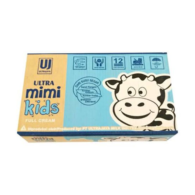 Jual 1 Dus - UltraMimi Susu UHT Coklat/Stroberi/Vanila/Fullcream 40 Pcs ...