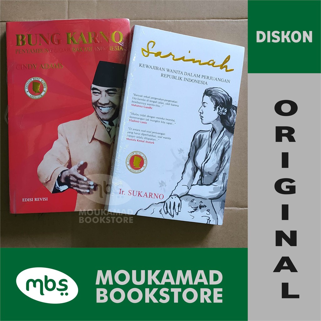 Jual PAKET BUKU BUNG KARNO PENYAMBUNG LIDAH RAKYAT & SARINAH - 2 BUKU ...