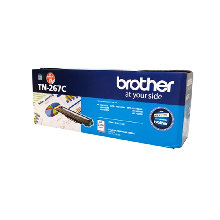 Toner Brother Original TN267 Cyan for DCP-L3551CDW, MFC-3735CDN, dll - Original Resmi (3)