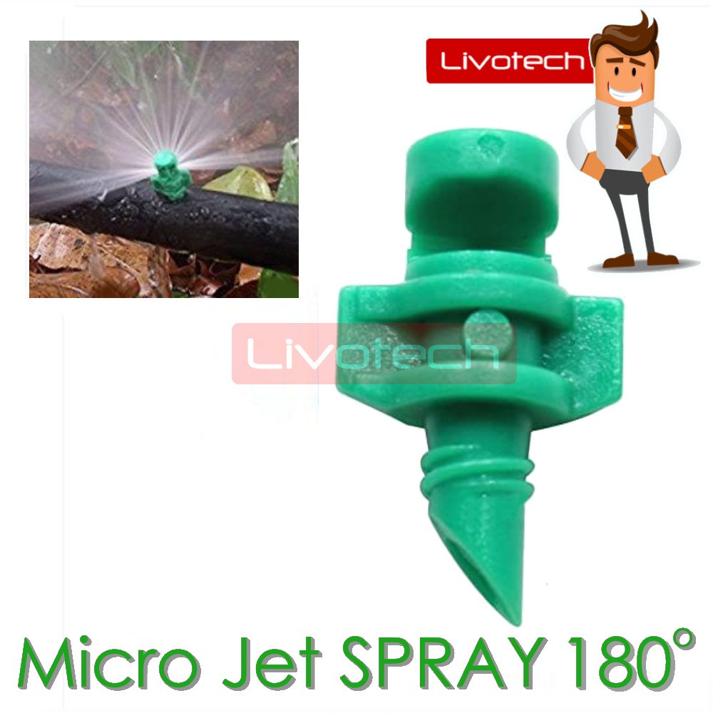 Jual 180 Micro Jet Sprayer Degree Spray Nozzle Derajat Aeroponik