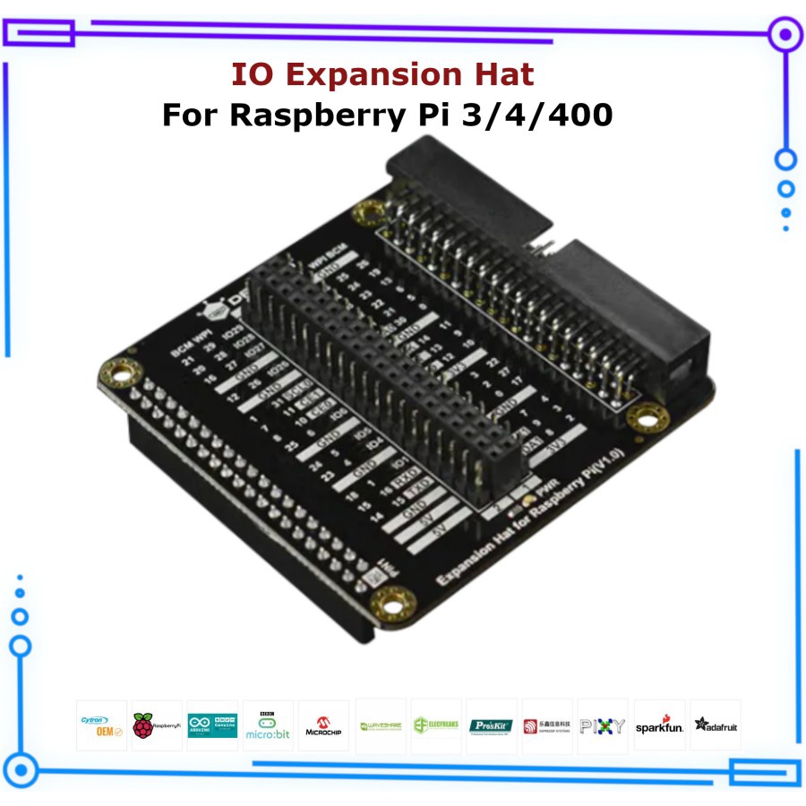 Jual DFRobot - IO Expansion Hat for Raspberry Pi 3/4/400 | Shopee Indonesia