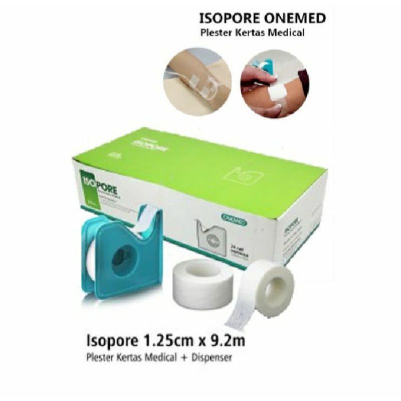 Jual plester micropore isopore 0.5 inchi / 1 inchi / 2 inchi / plaster ...