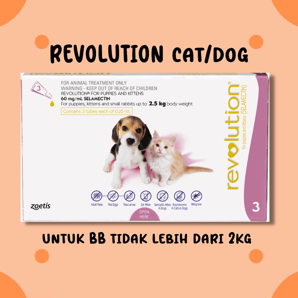 Jual REVOLUTION PINK FOR PUPPIES AND KITTENS (HARGA PER TUBE) | Shopee ...