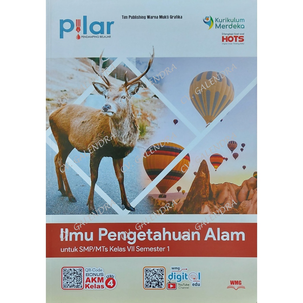 Jual Pilar Ilmu Pengetahuan Alam - Kurikulum Merdeka SMP/MTs Kls VII ...